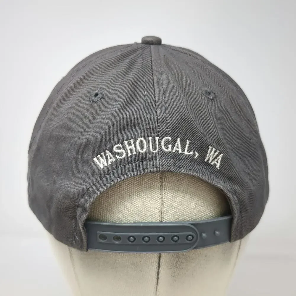 Brewery Branding Co Snapback Hat Gray One Size Two Tone Washougal WA Craft Beer